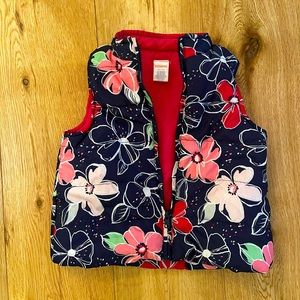 Gymboree puff flower vest size XS (4)